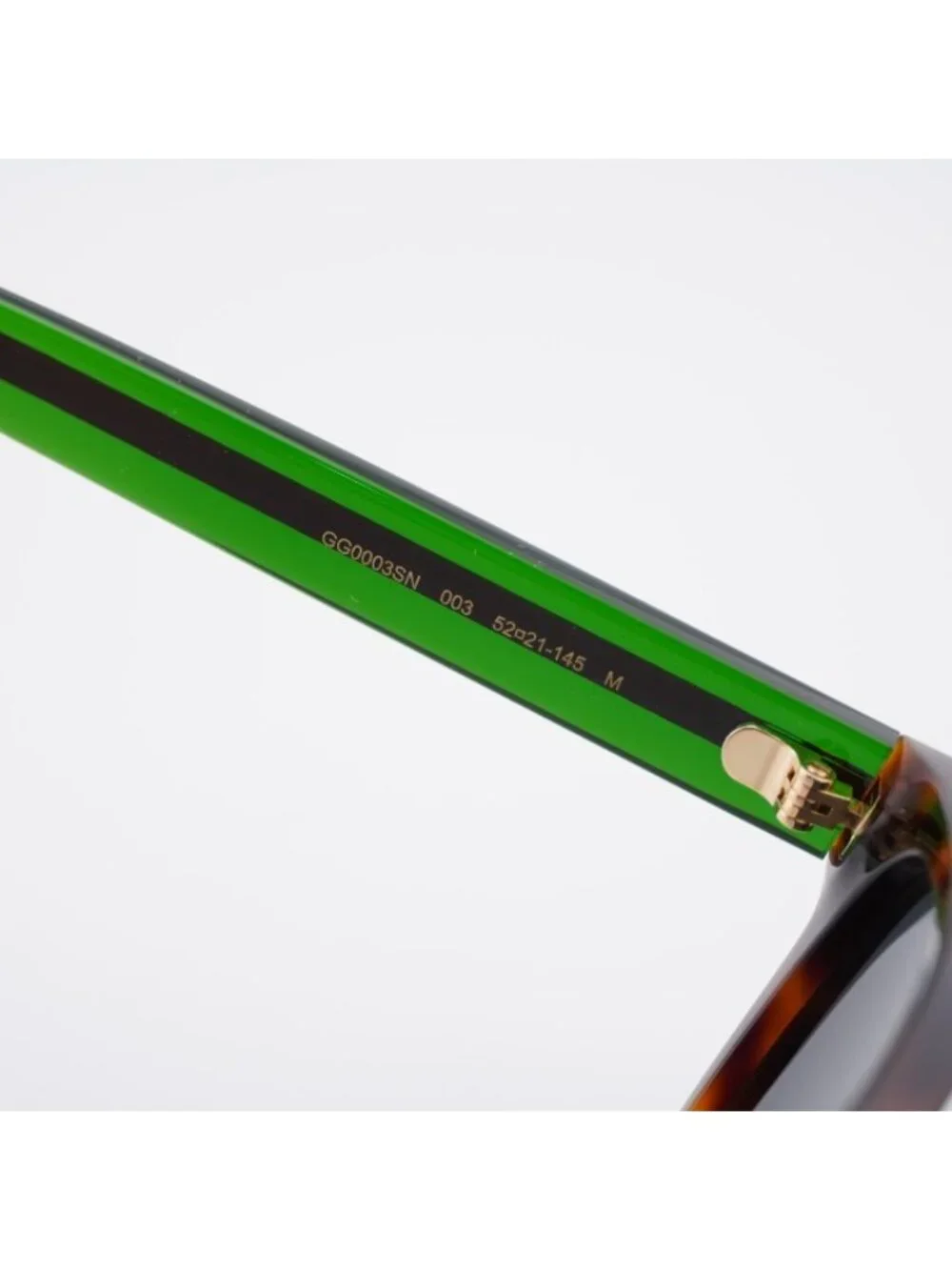 Gucci GG0003SN 003 Sunglasses Havana Square Frame, Grey Lenses